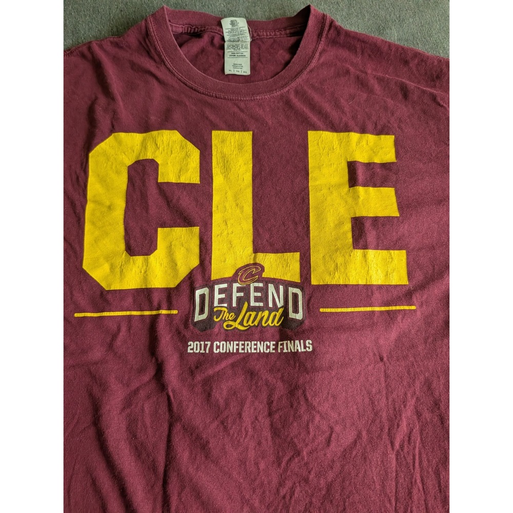 Cleveland Cavaliers 2017 Conference Finals Defend the Land Shirt XL Maroon CLE